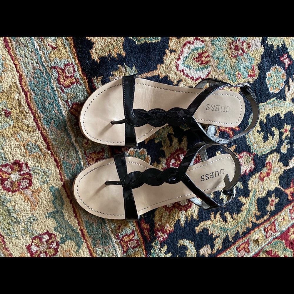 Guess black sandals